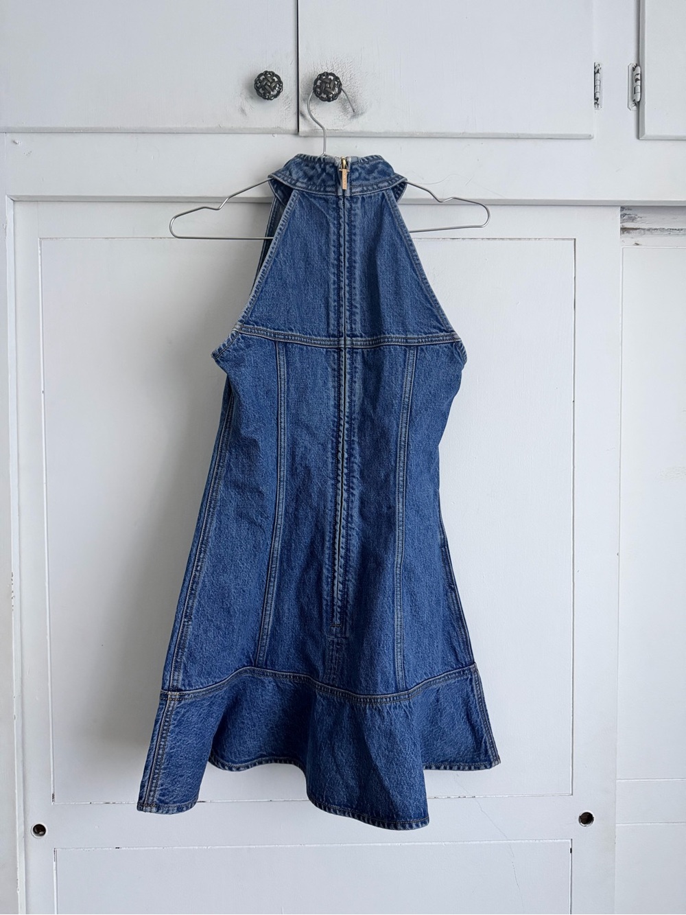 Cult Gaia Neroli Dress - Medium Wash Blue Denim - Picture 4 of 10
